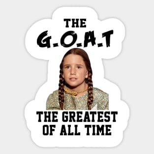 Laura Ingalls The Greatest Of All Time Goat Little House Prairie Sticker